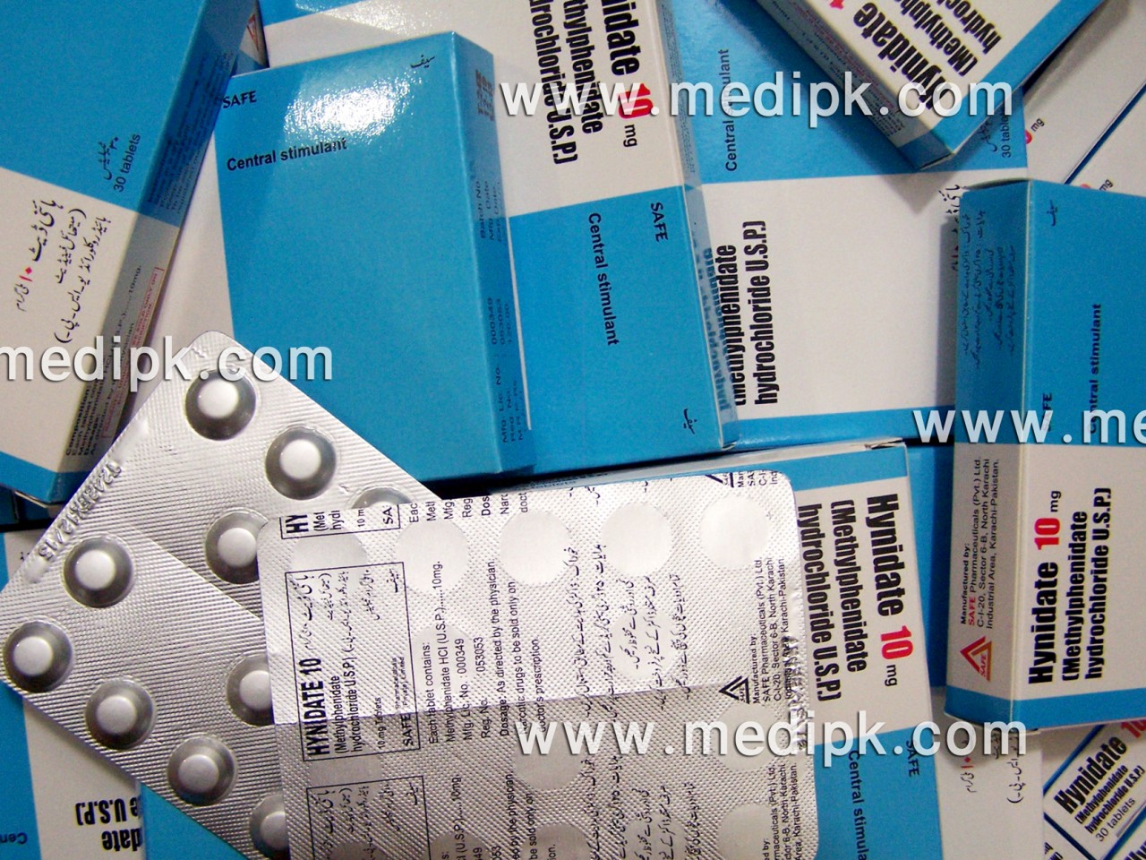 Hynidate (Methylphenidate) 10 Mg by safe pharma 10 Tablets / Strip