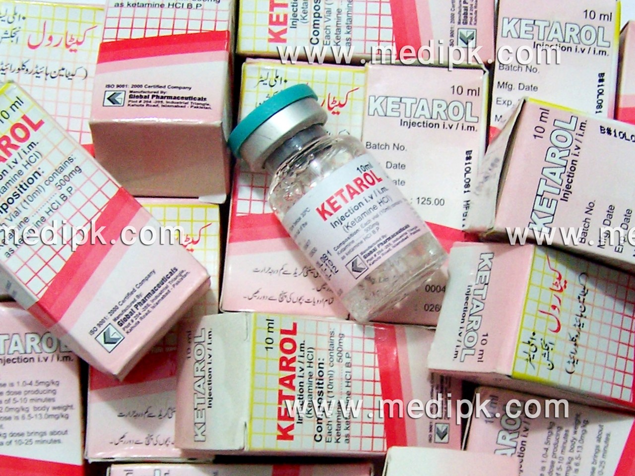 Ketarol HCL 500mg/10ml by Global Pharmaceutical / Vial