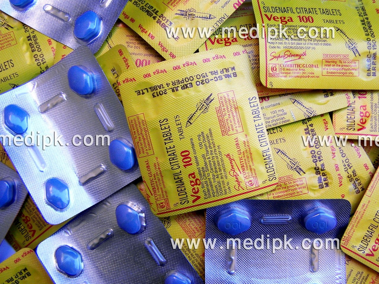 Vega 100mg by Combitic Global 4 Tablets / Strip