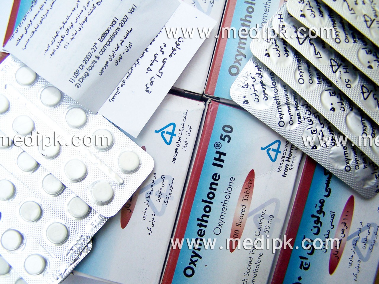 Oxymetholone IH 50mg by Iran Hormone Co. 10 Tablets / Strip