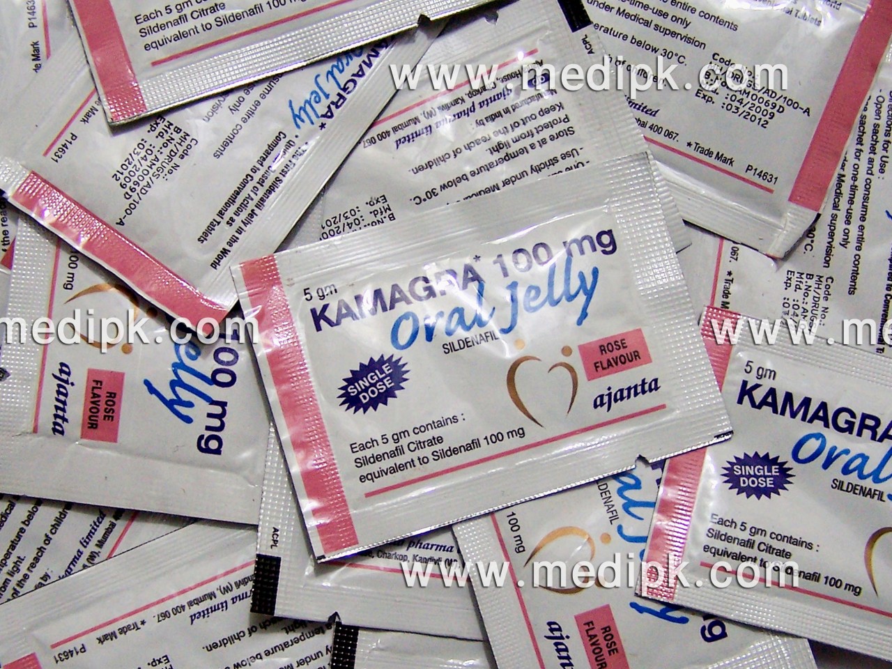 Kamagra 100mg Oral Jelly Rose Flavour / Sachet