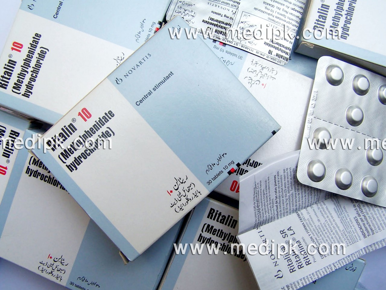 Ritalin (methylphenidate hydrochloride ) 10mg by Novartis 15 Tablets / Strip